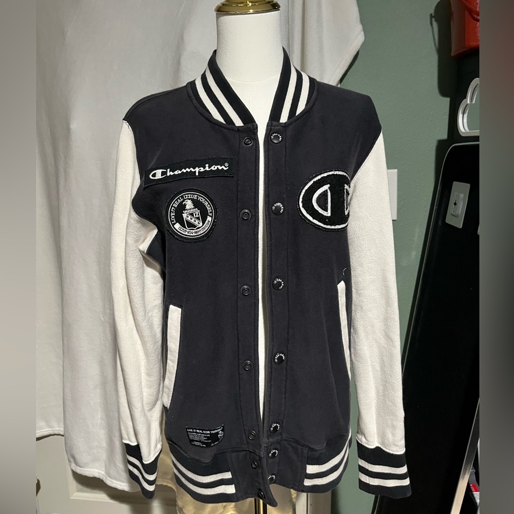 Champion x Izzue Army Reverse Varsity Cotton Jacket - Picture 2 of 8